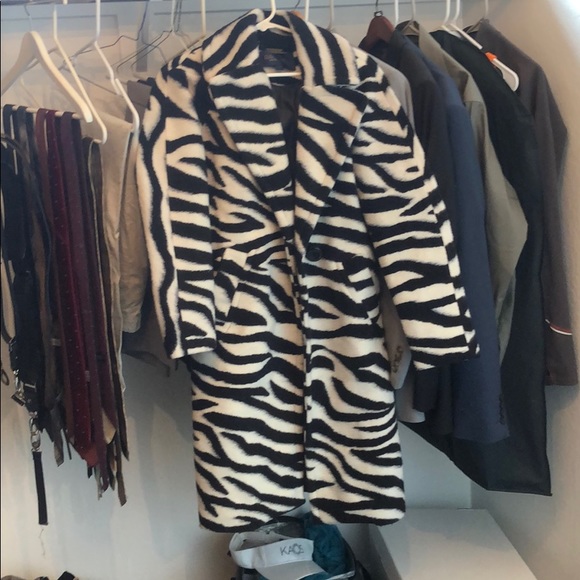 Coats | Rachel Roy Zebra Coat | Poshmark